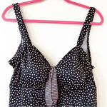 Maxine of Hollywood  Size 18 Black Pink Polka Dot Bombshell Swim Suit Dress Retro Photo 10