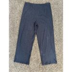 Eileen Fisher Tencel Ribbed Wide Leg Pull On Pants Size M Blue Lounge Stretch Photo 5