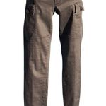 Cache Embellished Jean Pant Cargo Denim Zipper Leg Rhinestone Dark Gray $128 NWT Photo 0