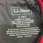 SOLD: L.L. Bean Half ZIP Buffalo Print Hooded Jacket L Petite Red/Black PREOWNED Red Size undefined Photo 2
