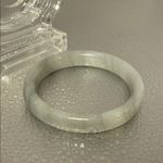 Gray Jade Bangle Bracelet Photo 4