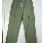 Cider  Alessia Green Cargo Jeans L NWT Photo 1