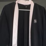 Victoria's Secret  Black Satin Kimono SIZE OS Photo 1