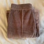 Aerie Groove-On Dark Green Velour High Waisted Flare Pants Size XS Photo 2