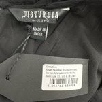 Disturbia Blythe Handkerchief Hem Mini Dress in Black size 8 Sleeveless Cotton Photo 10