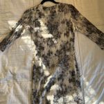 Forever 21 Short Tight Black White And Gray Floral Body Con Dress  Photo 3