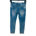 Women's Ripped Jeans Skinny Sleg Mid Rise Denim Distressed Blue Size 26 Photo 3