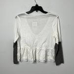 Free People Heart of Mine Colorblock Cotton Long Sleeve Tee NWT Photo 4