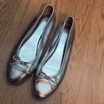 H&M  Silver Ballet Flat with bow size US 7 EU 38 Photo 2