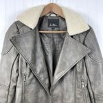 Sam Edelman  Moto‎ Jacket Womens XSmall Sherpa Grunge Biker Hipster Rocker Photo 2