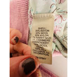 J.Jill Sweater M Pink Cardigan Wool Cashmere Blend Embroidered Button Cottage Size M Photo 6