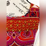 MUSE Sleeveless Asymmetrical Shift
Dress Rhinestones Medallion
Women's Sz 6 Pink Photo 3