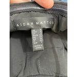 Aidan Mattox  Cocktail Dress Size 4 Teal Satin Black Sequin Sash Prom Holidays Photo 8