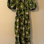 Topshop  dress Floral Backless puff sleeve daisy midi maxi bright fun big bold 8 Photo 2