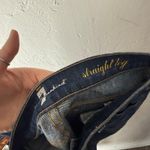 7 For All Mankind  Women's 26 Dark‎ Wash Low Rise Straight Leg Jeans Photo 5