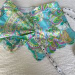 Lilly Pulitzer  Buttercup teal paisley scallop shorts 0 Photo 7