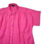 J.Crew NWT Relaxed-fit Short-sleeve Pink Baird McNutt Irish Linen Shirtdress M Photo 1