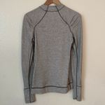 Lululemon 6 Think Fast Long Sleeve in Tonka Stripe Heathered Slate White Photo 8