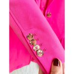 ZARA Long Sleeve Notch Lapel Button Front Blazer Jacket Pink Women's Size Small Photo 3