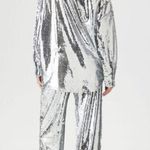 Forever 21 Metallic Sequin Shirt & Pants Set Photo 1