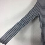 Vince Pima Cotton Long Sleeve Top Medium Blue Double Pinstripe Lightweight Photo 10