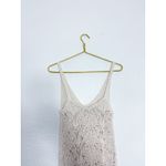 ZARA  Cream Open Knit Crochet Mini Dress Size Medium Bohemian Beach Photo 11