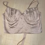 SheIn Silk Corset Top Lace Back Photo 1