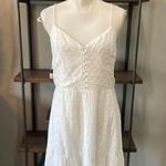 Alice + Olivia Fae Eyelet Embroidery Fit Flare Mini Dress White Womens Size 14 Photo 6