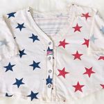 Baseball Jersey Sports Stars Crop Top M White Size M Photo 0