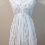 Skylar + Madison Skylar Madison White Lined Spaghetti Strap Adjustable Mini Dress Women Medium Photo 0