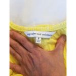 Cupcakes and Cashmere Dress Sz Small Yellow Lulu Off the Shoulder Western Cowgirl Photo 7