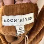 Moon River Corduroy Mini Dress Caramel Brown XS Sleeveless Pockets Photo 4