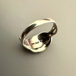 CW THA Sterling Silver Abalone/Mother of Pearl Leaf Ring Size 6.5 Blue Photo 2