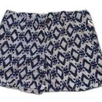 Kenar NWT  Linen Blue & Cream Boho Shorts Size 8 Photo 0
