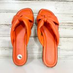 Schutz Sandals Women Size 8 Puffy Fairy Leather Slide Puffed Cross Over Summer Photo 1