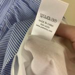 Parker  New York Lollie Mini Dress XS Blue White Stripe Ruffle NWT Photo 11