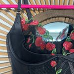 Victoria's Secret NWT Victoria’s Secret Very Sexy Cherry Embroidery Quarter- Cup Corset Top 32 C 🍒 Photo 7