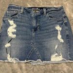 Hollister  Blue Distressed Mini Skirt for Casual Nights Photo 0