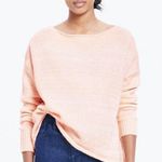 Madewell Boat Neck Peach Sweater Photo 0