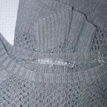 Ivanka Trump Sweater Black Medium Womens Open Crochet Knit Long Sleeve Photo 2