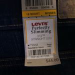 Levi's New With Tags Women’s 512 Straight Leg Levi’s Size 16 S/C Short Stretch Denim Photo 3