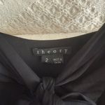 Theory  Black Classic Front Tie Mini Dress Photo 2