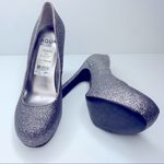 AQUA Silver Glitter High Heels Platform Shoes Size 6.5 Photo 4
