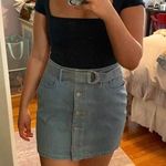 EXPRESS Light Blue Denim Skirt Photo 0