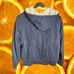 Green Tea Women's Navy Full-Zip Fleece Lined Pockets Front Long Sleeve Hoodie Photo 3
