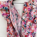 J.Crew  Mercantile Womens Dress Multicolor Floral Short Flutter Sleeve 4 Photo 8