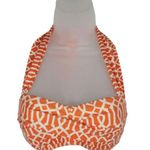 Antonio Melani Orange & White Bikini Top Size Small EUC Photo 0
