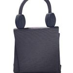 Vintage Art Deco styled top handled little black bag. Photo 0