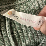 Anthropologie Daily Practice Heather Green Sweater Dress Midi XXS RUNS LARGE Photo 7