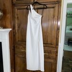 Laundry by Shelli Segal white one shoulder long gown 2 Photo 4